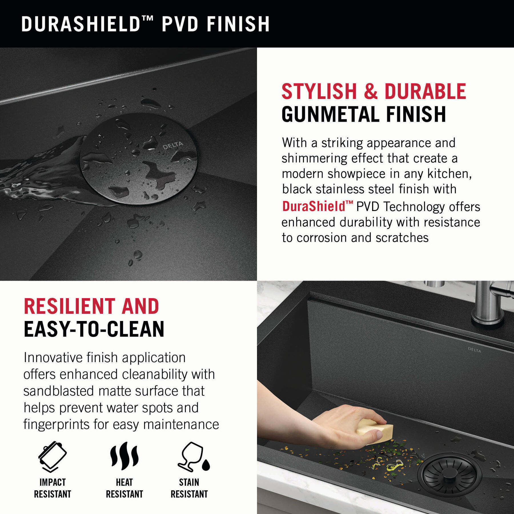 33” Drop-In Top Mount 16 Gauge Workstation Kitchen Sink Single Bowl with WorkFlow™ Ledge and Accessories, image 7
